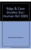 Rdgs & Case Studies Soc: Human Rel 2003