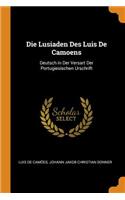 Die Lusiaden Des Luis De Camoens