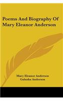 Poems And Biography Of Mary Eleanor Anderson