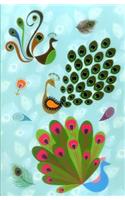 Sticky Notes and Writing Set: Peacocks
