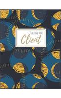 Client Tracking Book: Classic Blue & Gold Client Profile: Hairstylist Client Data Organizer Log Book with A - Z Alphabetical Tabs - Personal Client Record Book Customer I(2 Hairstylist Client Profile Book)