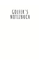 Golfer's Notizbuch