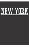 Notebook 6x9 120 Pages: College Ruled New York USA New Yorker