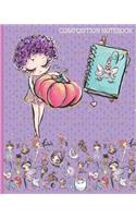 P Composition Notebook: Monogrammed Initial Primary School Wide Ruled Interior Notebook