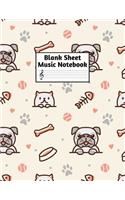 Blank Sheet Music Notebook