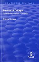 Poetics of Critique
