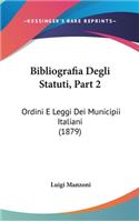 Bibliografia Degli Statuti, Part 2