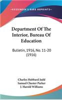 Department of the Interior, Bureau of Education