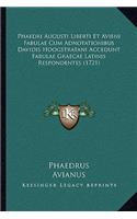 Phaedri Augusti Liberti Et Avieni Fabulae Cum Adnotationibus Davidis Hoogstratani Accedunt Fabulae Graecae Latinis Respondentes (1721)