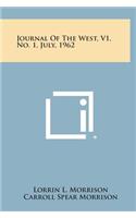 Journal of the West, V1, No. 1, July, 1962