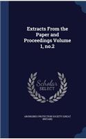 Extracts From the Paper and Proceedings Volume 1, no.2