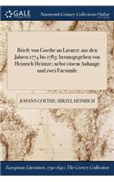 Briefe von Goethe an Lavater