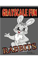 Grayscale Fun RABBITS Vol.1