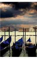 Early Morning View of Gondolas Waiting on the Grand Canal Venice Italy Journal: 150 Page Lined Notebook/Diary
