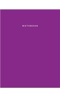 Notebook: DarkMagenta Color - Writing Journal - College Ruled Notebook - Lined Notebook - Diary - Notepad - Large Composition Book - 8.5x11 inches - 120 pages