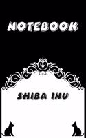 Shiba Inu Notebook: Black and White notebook, Decorative Journal for Shiba Inu Lover: Notebook /Journal Gift, Black and White,100 pages, 6x9, Soft cover, Mate Finish