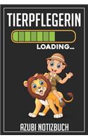 Tierpflegerin Loading... Azubi Notizbuch: 120 Seiten Kariert im Format A5 (6x9 Zoll) mit Soft Cover Glänzend.