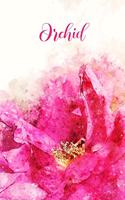 Orchid: Pink Floral Personalized Name Journal for Women 6x9