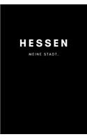 Hessen: Notizbuch, Notizblock - DIN A5, 120 Seiten - Liniert, Linien, Lined - Deine Stadt, Dorf, Region und Heimat - Notizheft, Notizen, Block, Planer