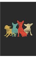 Chihuahua Retro: Chihuahuas Notebook, Blank Lined (6" x 9" - 120 pages) Animal Themed Notebook for Daily Journal, Diary, and Gift