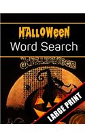 Halloween Word Search Large Print