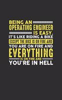 Being an Operating Engineer is Easy. It's like riding a bike Except the bike is on fire and you are on fire and everything is on fire and you're in hell: Personal Planner 24 month 100 page 6 x 9 Dated Calendar Notebook For 2020-2021 Academic Year. Great g