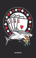 Notebook: Poker Player Themed Notebook (6x9 inches) with Blank Pages ideal as a Card Game and Gambling Journal. Perfect as a Texas Holdem Cards Book for all G