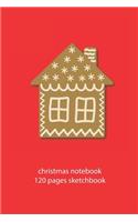christmas notebook 120 pages sketchbook