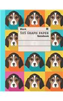 Blank 5x5 graph paper notebook