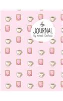 Journal: Cute Coffee and Toast Notebook - Students Kids Teachers - 8.5x11 Large Lined Planner or Diary for School Journaling Writing College Office