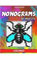Nonograms of Insects: Colored Griddlers- Exclusive and High-Quality Japanese Nonograms - Hanjie Griddlers Nonograms(Japanese Crossword / Nonogram / Griddlers / Picross / Hanjie Logic Puzzles)