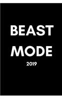 Beast Mode 2019: Cool Week to View Daily Personal Diary and Goal Planner for Mixed Martial Arts Fighters, Wrestlers and Boxers Who Love to Train