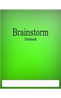 Brainstorm Notebook: 1/4" Cross Grid Graph Paper Ruled