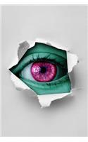 Green Eye Breaking Through Journal