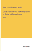 Canada Medical Journal and Monthly Record of Medical and Surgical Science