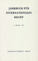 Jahrbuch Fur Internationales Recht