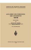 Aus Leben Und Forschung Der Universität 1947/48