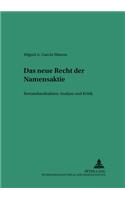 Das Neue Recht Der Namensaktie