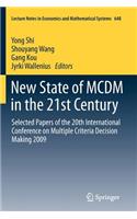 New State of MCDM in the 21st Century