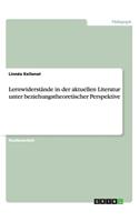 Lernwiderstände in der aktuellen Literatur unter beziehungstheoretischer Perspektive