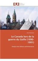 Le Canada Lors de la Guerre Du Golfe (1990-1991)