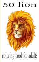 50 lion coloring book for adults