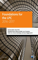 Foundations for the LPC 2016-2017