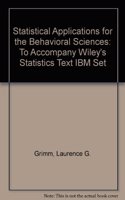 Statistical Applications for the Behavioral Sciences and Mystat Educational Software to Accompany Wileyâ€²s Statistics Text IBM Set