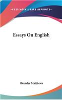Essays On English