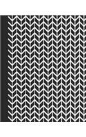Journal: Geometric Design (Chevron/Black and White) 8x10 - Graph Journal - Journal with Graph Paper Pages, Square Grid Pattern