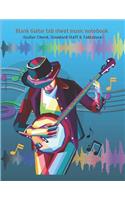 Blank Guitar Tab Sheet Music Notebook (Guitar Chord, Standard Staff & Tablature)