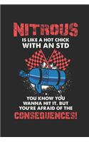 Nitrous Is Like a Hot Chick with an Std: Notizbuch / Tagebuch / Heft Mit Linierten Seiten. Notizheft Mit Linien, Journal, Planer Für Termine Oder To-Do-Liste.