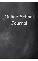 Online School Journal Chalkboard Design Lined Journal Pages