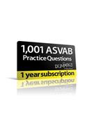 1,001 ASVAB Practice Questions for Dummies (12 Month Online Subscription)